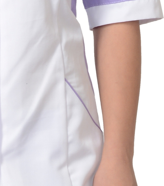 Костюм "Иона" женский: куртка, брюки, белый с сиреневым (ЧЗ) Костюм "Иона" женский: куртка, брюки, белый с сиреневым (ЧЗ)