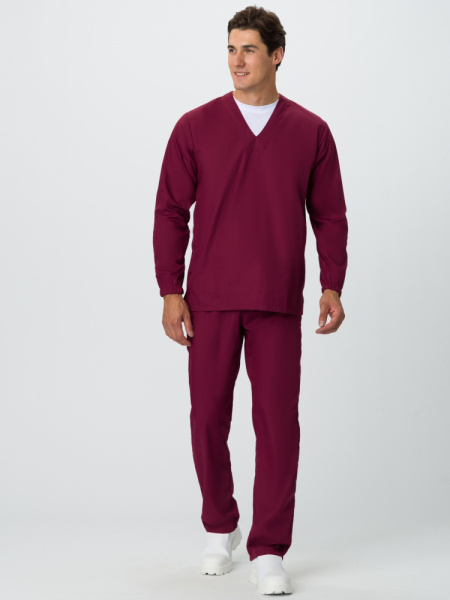 Мужской костюм ХАССП-База (ткань ТиСи, 120), бордовый (ЧЗ) Мужской костюм ХАССП-База (ткань ТиСи, 120), бордовый (ЧЗ)