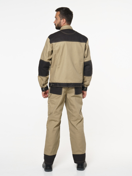 Куртка "Вест-Ворк" короткая, бежевая с черным (ЧЗ) Куртка "Вест-Ворк" короткая, бежевая с черным (ЧЗ)