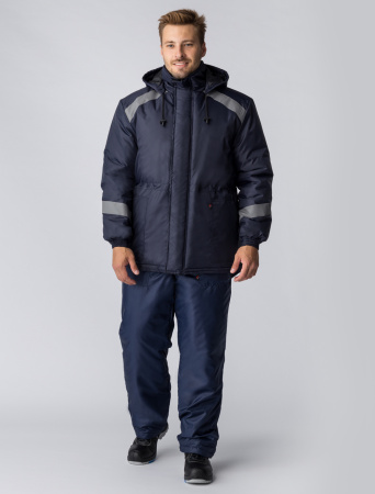 Куртка зимняя Прогресс (Оксфорд), темно-синий (ЧЗ) Куртка зимняя Прогресс (Оксфорд), темно-синий (ЧЗ)