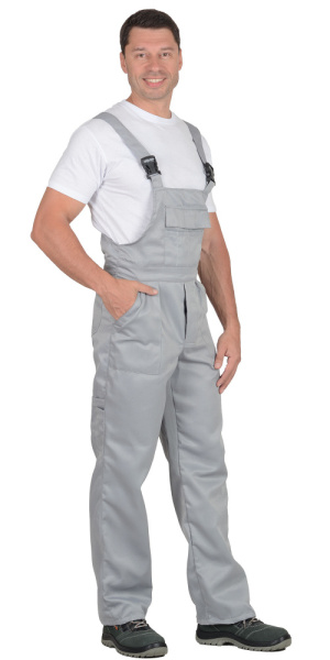 Полукомбинезон "ПРОФЕССИОНАЛ" светло-серый (ЧЗ) Полукомбинезон "ПРОФЕССИОНАЛ" светло-серый (ЧЗ)