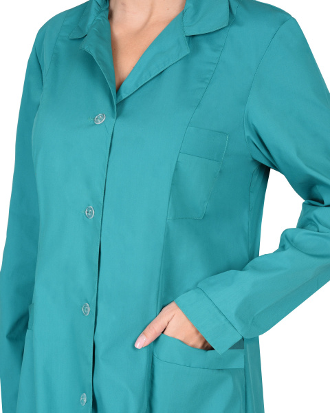 Халат женский с рельефами зеленый (ЧЗ) Халат женский с рельефами зеленый (ЧЗ)