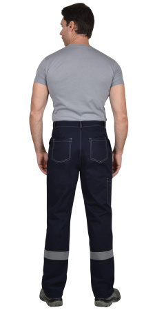 Костюм "Сфера" летний: куртка, брюки темно-синий с СОП пл. 270 г/кв.м