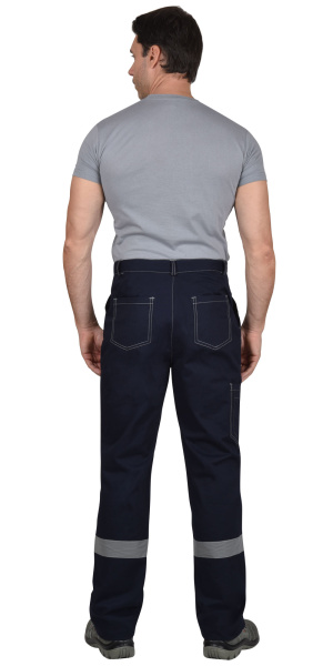 Костюм "Сфера" летний: куртка, брюки темно-синий с СОП пл. 270 г/кв.м Костюм "Сфера" летний: куртка, брюки темно-синий с СОП пл. 270 г/кв.м