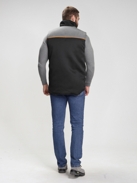 Жилет утепленный Фаворит (тк.Смесовая,210), черный/серый (ЧЗ) Жилет утепленный Фаворит (тк.Смесовая,210), черный/серый (ЧЗ)