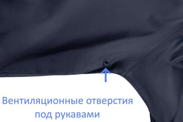 Плащ нейлон с ПВХ синий (Эконом) Плащ нейлон с ПВХ синий (Эконом)