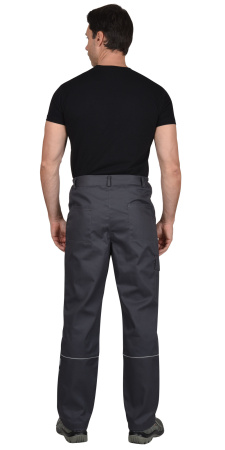 Костюм "Фотон"  летний: куртка, брюки серый с красным  (распродажа) (ЧЗ)