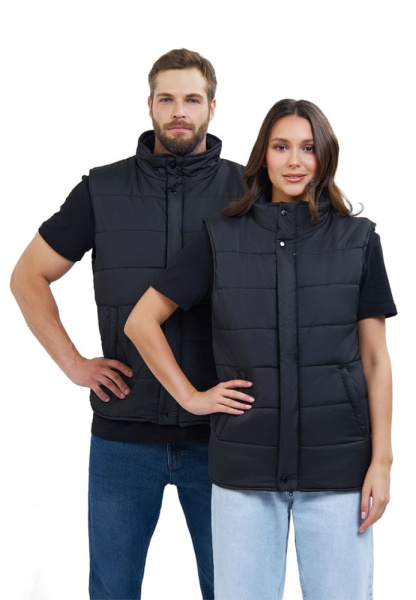 Жилет утепленный "РАПИД" цвет: черный, ткань: Дюспо (ЧЗ)