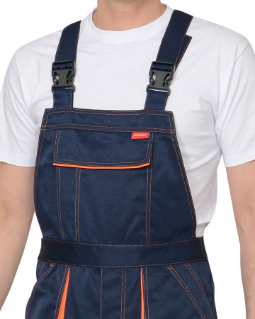 Полукомбинезон "CROWN" синий с оранжевым Полукомбинезон "CROWN" синий с оранжевым