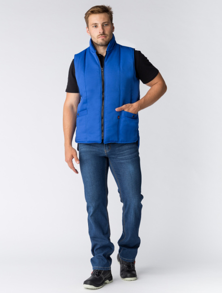 Жилет утепленный Универсальный (Смесовая, 210), васильковый (ЧЗ) Жилет утепленный Универсальный (Смесовая, 210), васильковый (ЧЗ)