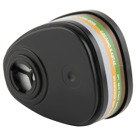 6641 Фильтр противогазовый Jeta Safety для защиты от органических, неорганических, кислых газов и аммиака класса A2B2E2K2 (2 шт. в упаковке)