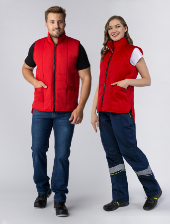 Жилет утепленный Универсальный (Смесовая, 210), красный Жилет утепленный Универсальный (Смесовая, 210), красный