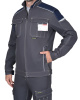 Куртка "ДЖЕТ" короткая, т.серая с синим ТА (ЧЗ)