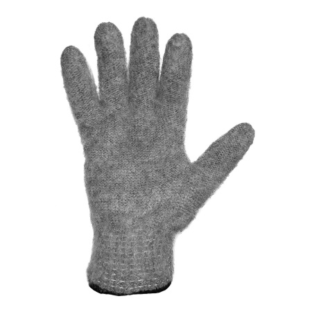 Одинарные шерстяные перчатки (70% шерсть + 30% акрил) с внутренним начесом, 10 класс, серый Одинарные шерстяные перчатки (70% шерсть + 30% акрил) с внутренним начесом, 10 класс, серый