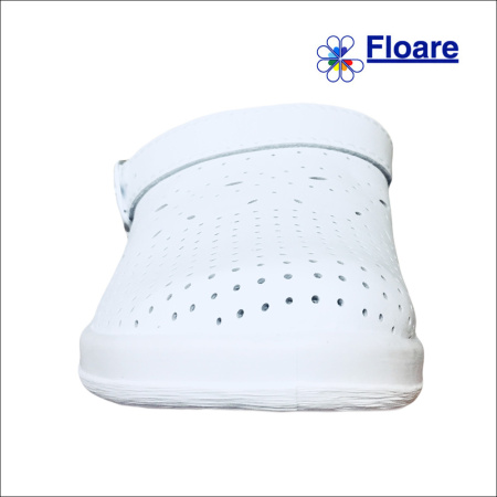 Сабо женские, белые, арт. 69560108 ЛЕРА натур. кожа, натур. материал стелька Молдшуз