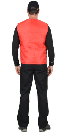 Жилет "КАССИР" утеплённый, красный  (ЧЗ) Жилет "КАССИР" утеплённый, красный  (ЧЗ)