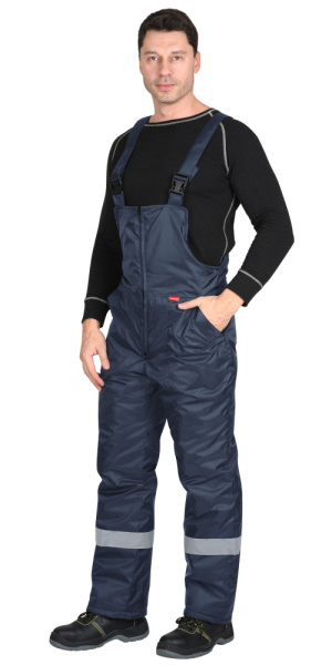 Полукомбинезон зимний "Север" темно-синий с СОП (ЧЗ) Полукомбинезон зимний "Север" темно-синий с СОП (ЧЗ)