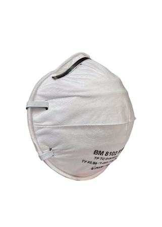 Полумаска фильтрующая для защиты от аэрозолей, чашеобразная, без клапана выдоха ВМ 8102 FFP2 NR D