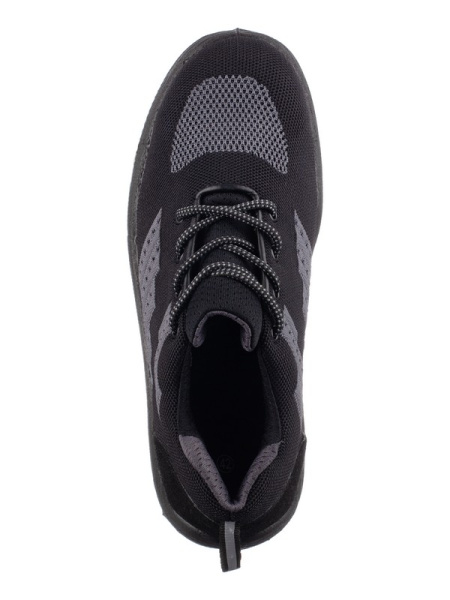 Полуботинки ВЕКТОР ПУ/ТПУ, текстиль, цвет: черный/серый, пар, БОТ24330 - ЧЕРНЫЙ/СЕРЫЙ