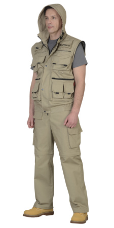 Костюм "СИРИУС-Тигр" куртка, брюки (тк. Rodos 245) Песочный