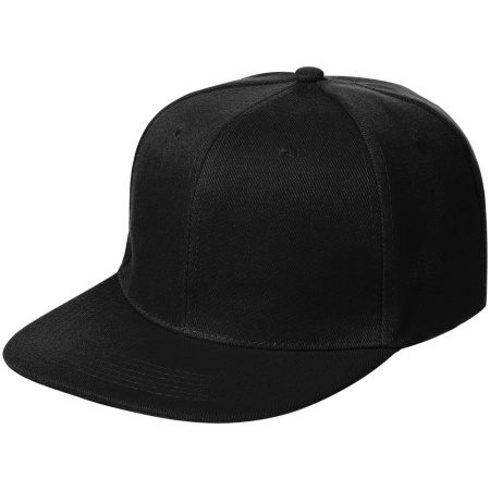 Бейсболки Snapback с прямым козырьком, черная