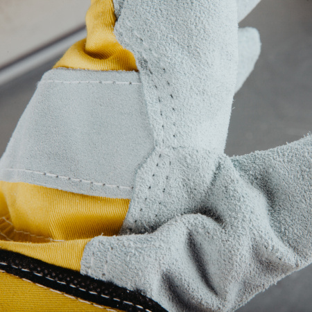 JSL101 Перчатки комбинированные из кожи и хлопка, размер XL