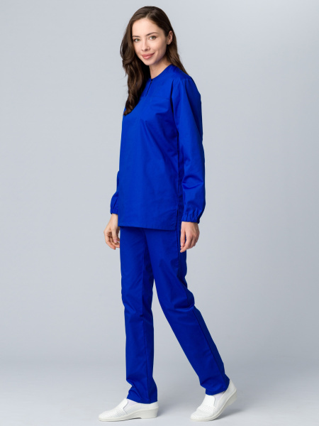 Женский костюм ХАССП-Стандарт (ткань Оптима, 160), васильковый Женский костюм ХАССП-Стандарт (ткань Оптима, 160), васильковый