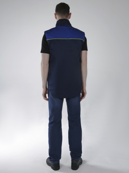 Жилет утепленный Фаворит (тк.Смесовая,210), т.синий/васильковый (ЧЗ) Жилет утепленный Фаворит (тк.Смесовая,210), т.синий/васильковый (ЧЗ)