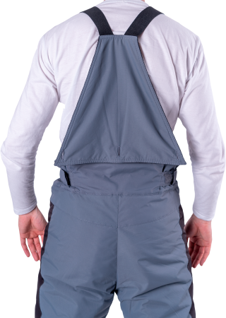 Брюки ХАЙ-ТЕК зимние, серый-черный Брю 217