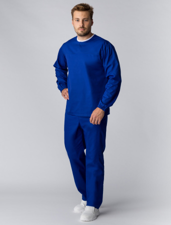 Мужской костюм ХАССП-Стандарт (ткань Оптима, 160), васильковый (ЧЗ)