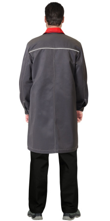 Халат "Флорида" мужской серый с красным Халат "Флорида" мужской серый с красным