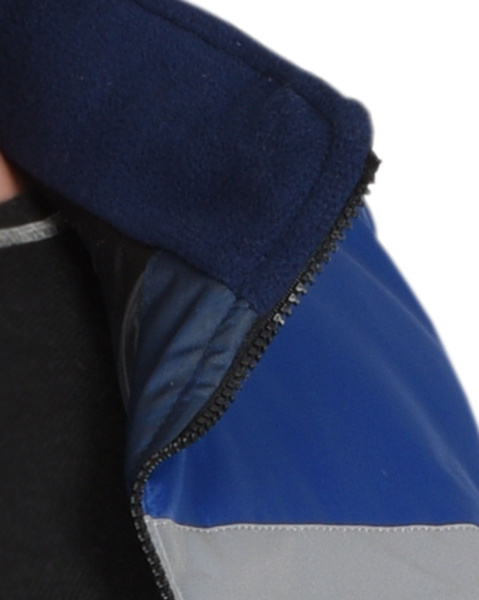 Жилет "ЭКСПРЕСС" с воротником стойка, синий с васильковым и  СОП 50 (ЧЗ) Жилет "ЭКСПРЕСС" с воротником стойка, синий с васильковым и  СОП 50 (ЧЗ)