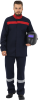 Костюм сварщика ГЕФЕСТ 2, т.синий-красный, куртка/брюки, Свартекс 350, КОС 079
