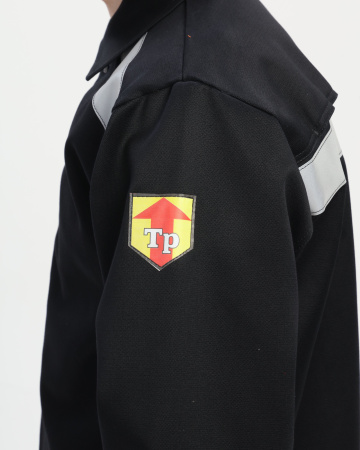 Костюм сварщика с усилением Арсенал-СОП 3 кл.защиты (тк.Хлопок-ОП,490) брюки, черный