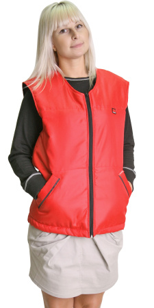 Жилет "КАССИР" утеплённый, красный  (ЧЗ) Жилет "КАССИР" утеплённый, красный  (ЧЗ)