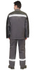 Костюм сварщика "ГЕРКУЛЕС" летний: куртка, п/к темно-серый с черным, СОП 50мм (ЧЗ)