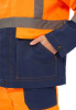Костюм летний сигнальный Скандин куртка/полукомб. оранжевый/т.синий URSUS