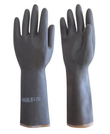 Перчатки резиновые технические  "АЗРИХИМ" К50Щ50 тип 1 (КЩСТ-1 (АЗРИ)