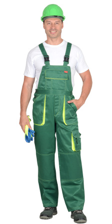 Полукомбинезон "CROWN" зеленый с неоновым