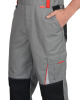 Полукомбинезон "СТАН" :  ср-серый с черной и красной отделкой