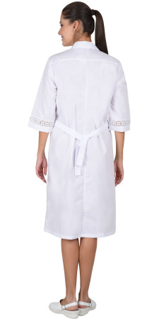 Халат "Адель" женский белый (ЧЗ) Халат "Адель" женский белый (ЧЗ)