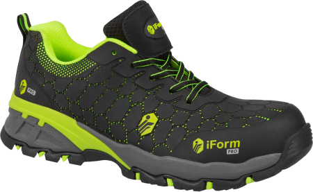 Полуботинки iForm® PRO (ПРО) с КП, черный-зеленый, ПОЛ 055