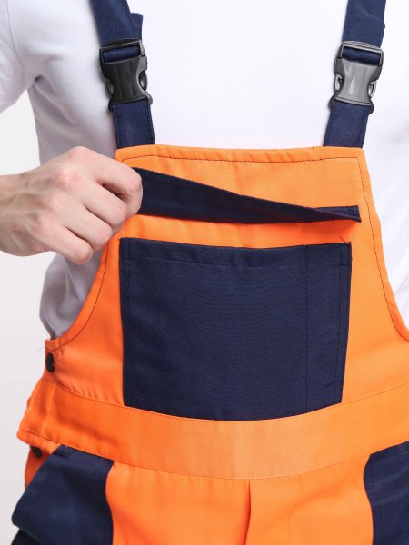 Костюм Легион-Трасса (тк.Смесовая,210) п/к, оранжевый/т.синий РОБАСНАБ