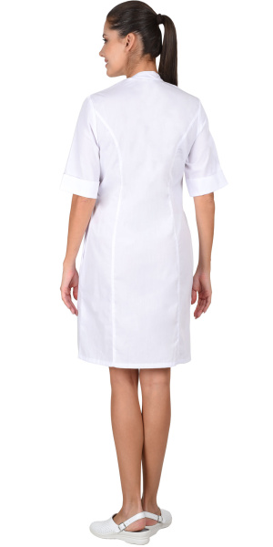 Халат "Палермо" женский белый (ЧЗ) Халат "Палермо" женский белый (ЧЗ)