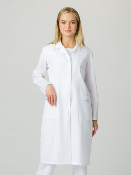 Халат женский Стандарт (тк.ТиСи), белый Халат женский Стандарт (тк.ТиСи), белый