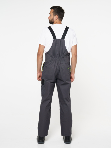 Полукомбинезон "ХОВАРД" :  темно-серый с черной и лимонной отд. (ЧЗ) Полукомбинезон "ХОВАРД" :  темно-серый с черной и лимонной отд. (ЧЗ)