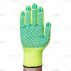 Перчатки зимние акриловые с ПВХ, цвет лимон, 10 кл. арт. ac3pd 