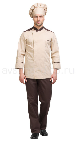 Костюм шеф-повара "Густаво" цв беж-кор (ЧЗ) Костюм шеф-повара "Густаво" цв беж-кор (ЧЗ)