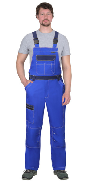 Полукомбинезон "Престиж" васильковый с синим, тк.Rodos (245гр/кв.м) (ЧЗ) Полукомбинезон "Престиж" васильковый с синим, тк.Rodos (245гр/кв.м) (ЧЗ)