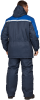 Костюм СПЕЦ зимний, т/синий-василёк Кос 611 смесовая хлопкополиэфирная, пл. 210 г/м² ФСС
